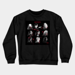 Suckers BW and Red Crewneck Sweatshirt